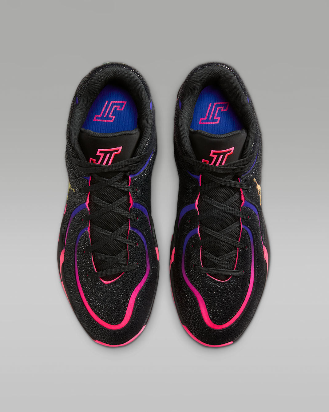 Men's Stylish Pink Gradient Vibrant Hoops Sneakers