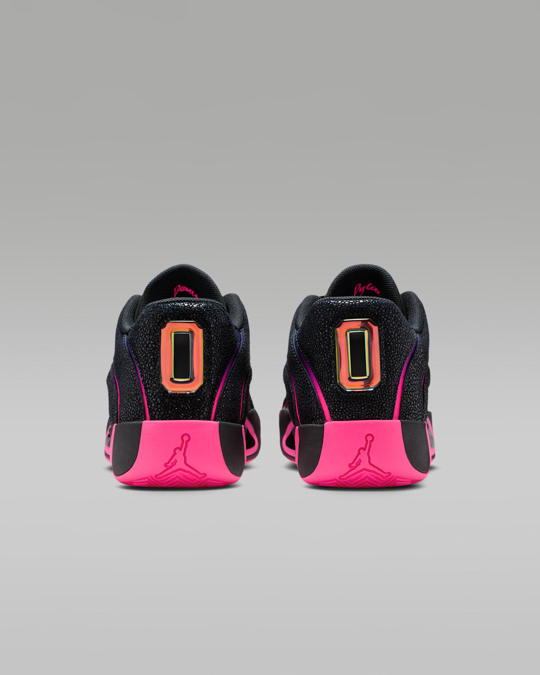 Men's Stylish Pink Gradient Vibrant Hoops Sneakers