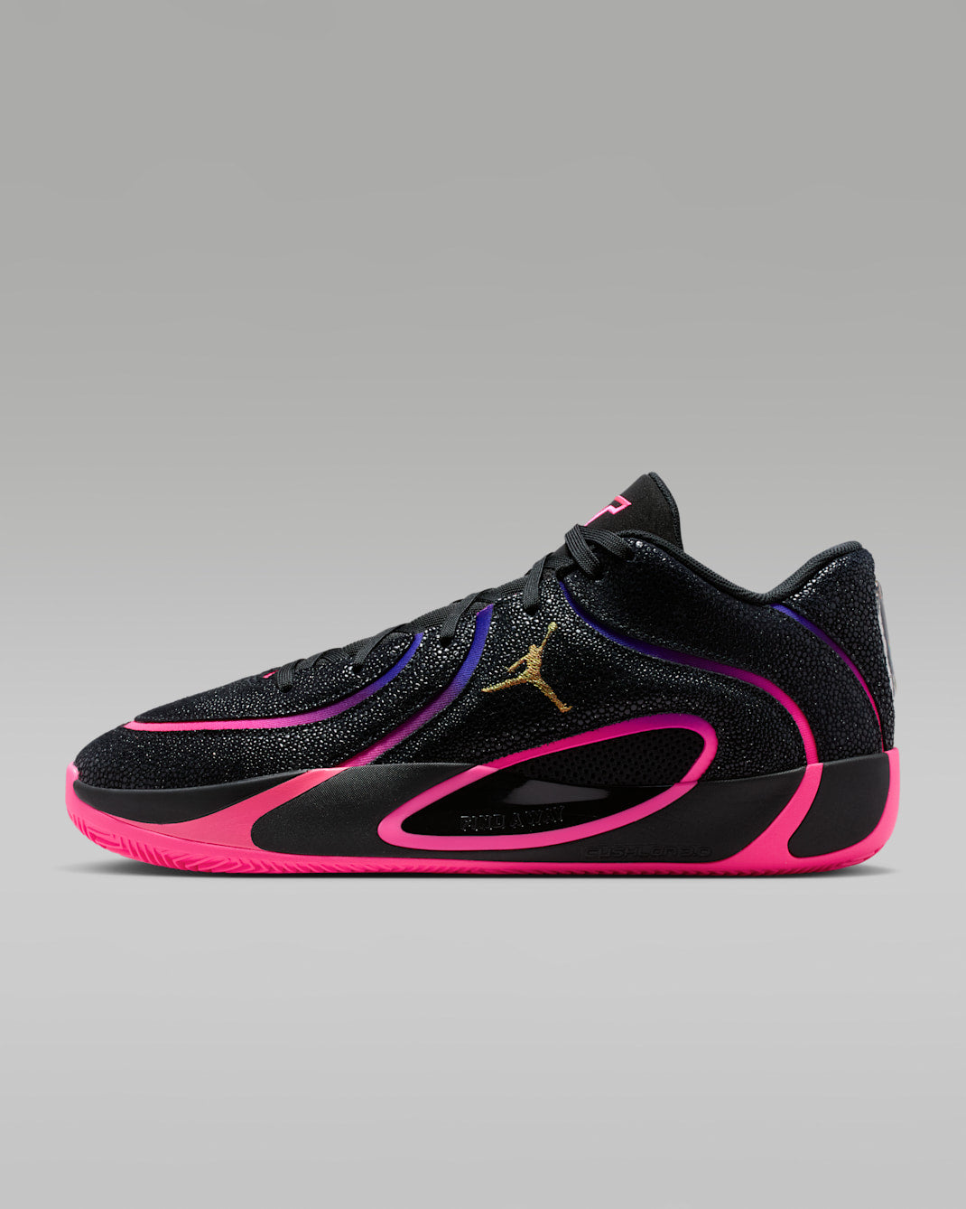Men's Stylish Pink Gradient Vibrant Hoops Sneakers