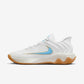 Shoemalls™ Azure Flow: "Icy Clean" Low-Top Basketball Sneakers