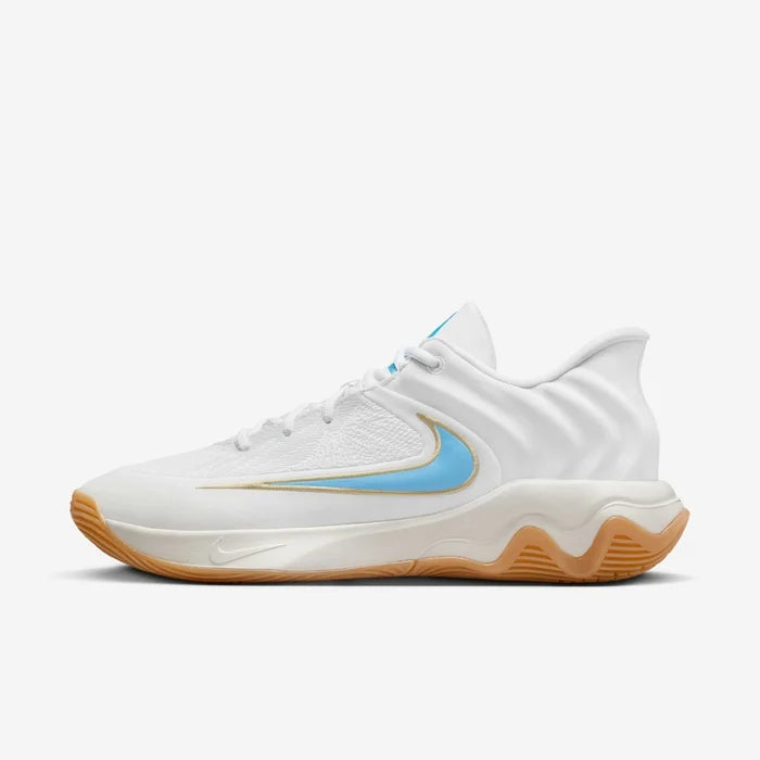 Shoemalls™ Azure Flow: "Icy Clean" Low-Top Basketball Sneakers