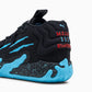 Men's Black & Electric Blue Claw Pattern Shoes
