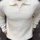 Men's V-neck Knitted Polo Pullover Sweater