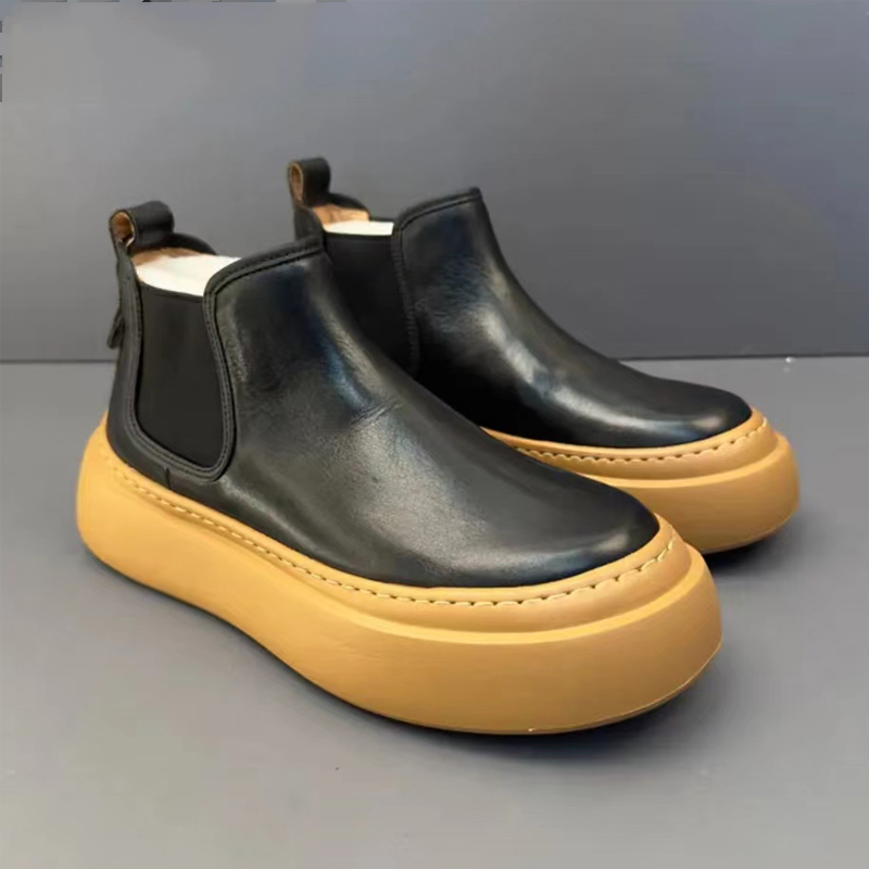 Handmade Retro Horsehide Chelsea Boot