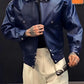 Men's PU Leather Elasticated Hem Jacket