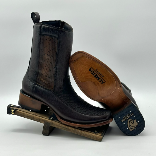 Handcrafted Crocodile Leather Boots