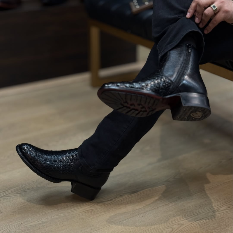 Men's Python Ankle Boots