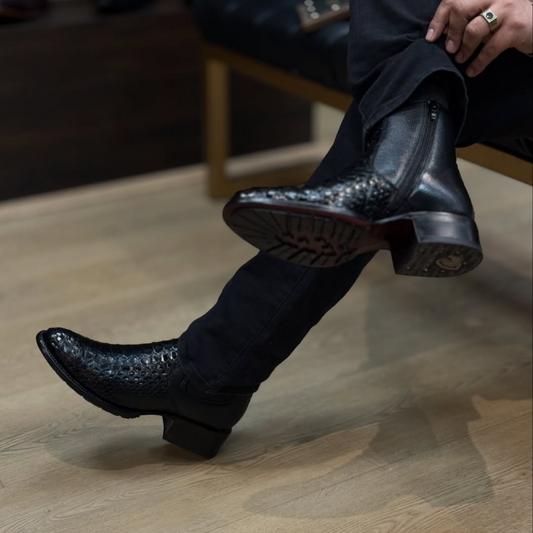 Men's Python Ankle Boots