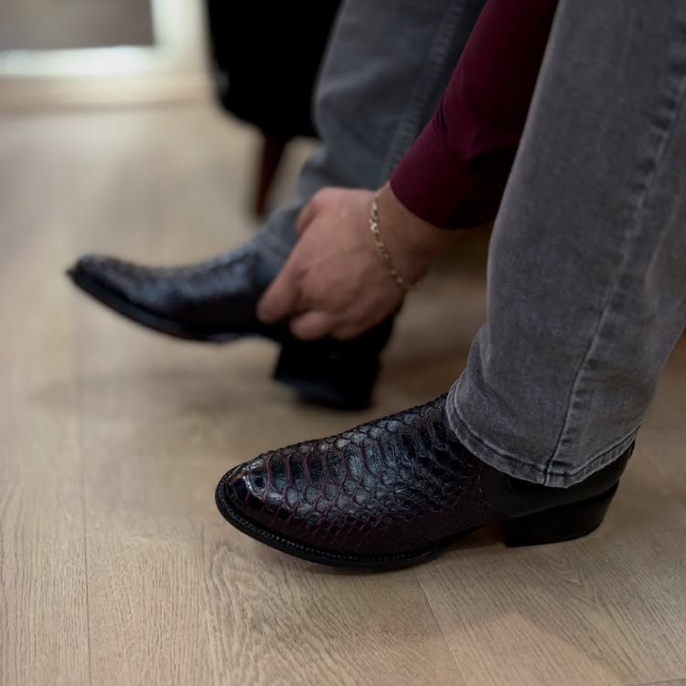 Men's Python Ankle Boots