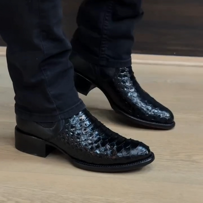 Men's Python Ankle Boots