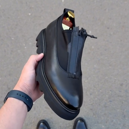 Men's Flat Shoes with Zipper