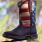 Square Toe Flag Western Cowboy Boots