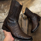 Men's Brown Caiman Alligator Leather Western Boots
