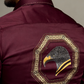 Men's Burgundy Eagle Satin Shirt