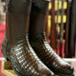 Caiman Zipper Round Toe Cowboy Boots