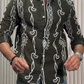 Men's Vintage Embroidered Button-Down Shirt
