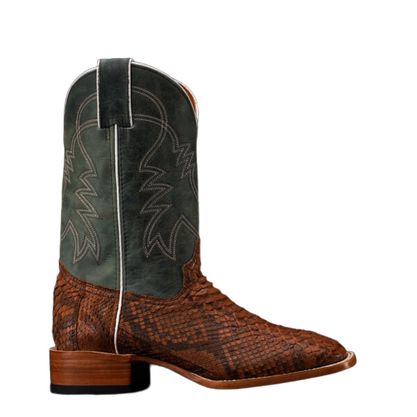 Square-Toe Authentic Porto Python Boots