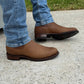 Classic Brown Leather Ankle Boots