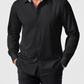 Men's Slim Fit Diamond Pattern Long Sleeve Shirt