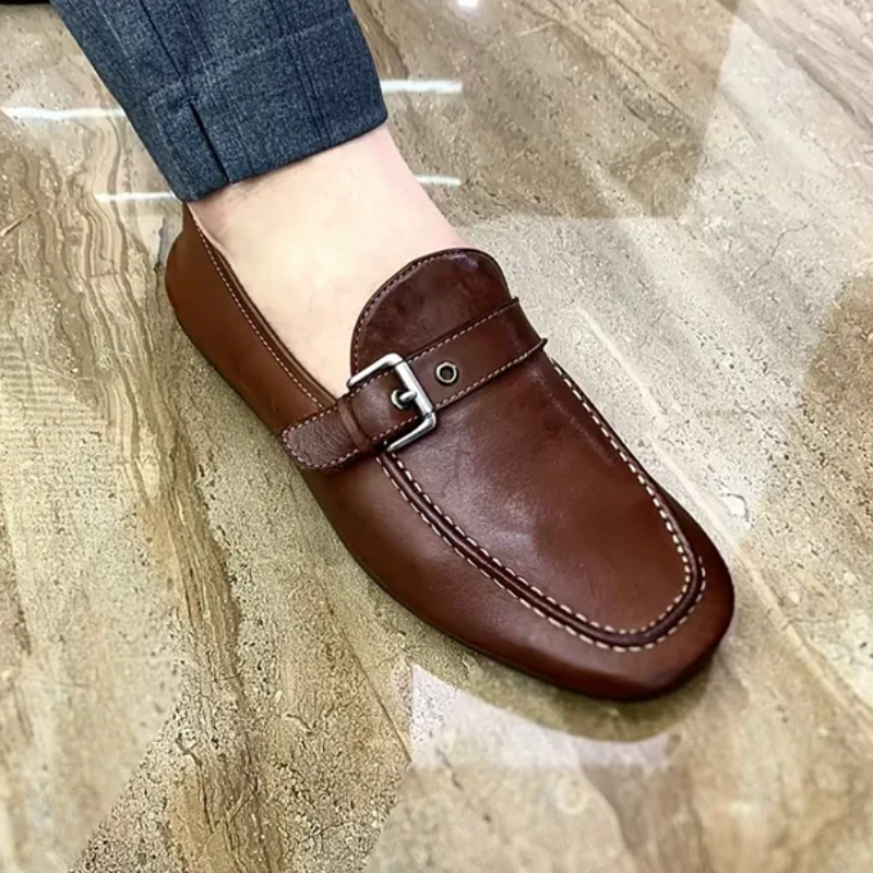 Vintage Casual Leather Loafers