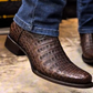 Men's Genuine Caiman Belly Leather Western Boots