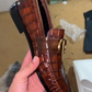Men's Brown Crocodile Loafers