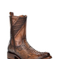 Men's Soft Leather Mid-Calf Exotic Boots