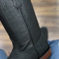 Men's Classic Black Crocodile Cowboy Boots