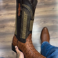 Men's Oval Crocodile Tail Cowboy Boots