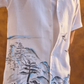 Men's Mountain Bird Print Linen Aloha Shirt