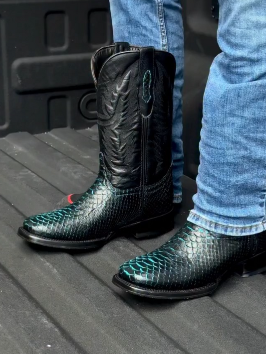 Men's Crocodile Western Cowboy Boots