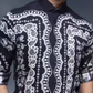 Men's Paisley Print Long Sleeve Shirt