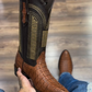 Men's Oval Crocodile Tail Cowboy Boots