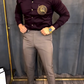 Men's Satin Gold Deer Compass Shirt
