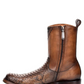 Men's Soft Leather Mid-Calf Exotic Boots