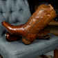 Men's Crocodile Oval Toe Cowboy Boots