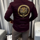 Men's Satin Tiger Sequins Shirt