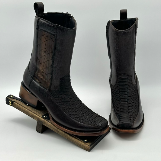 Handcrafted Crocodile Leather Boots