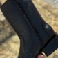 Narrow Square Toe Deerskin Cowboy Boots
