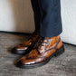 Brown Croco Leather Boots