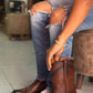 Original Deerskin Cowboy Boots