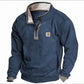 Men's Casual Lapel Zipper Sweatshirt