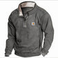 Men's Casual Lapel Zipper Sweatshirt