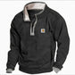 Men's Casual Lapel Zipper Sweatshirt