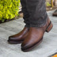 Men's Brown Leather Cowboy Boots