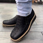 Men's Square Toe Leather Ankle Boots