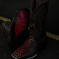 Handmade Crocodile Leather Square Toe Boots