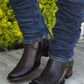 Men's Coffee Narrow Square Toe Cowboy Boots