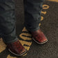 Handmade Crocodile Leather Square Toe Boots